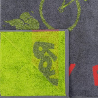 Полотенце  детское   для бани 70х130   махровое  460 г/м2     Желтый, Серый   Донецкая мануфактура Dandy 