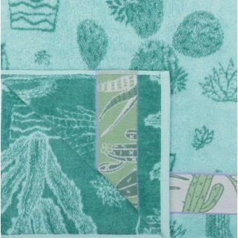 Полотенце     для бани 70х130   махровое  460 г/м2     зеленое   Донецкая мануфактура Cactus