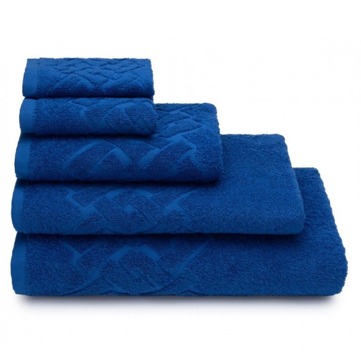 Полотенце для бани 100х150 махровое 360 г/м2 синее Донецкая мануфактура Baldric