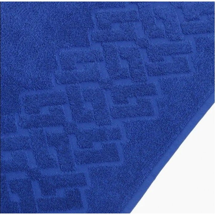 Полотенце для бани 100х150 махровое 360 г/м2 синее Донецкая мануфактура Baldric