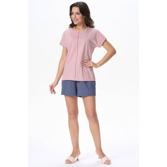 Шорты  женские       трикотажные       серые  однотонные   