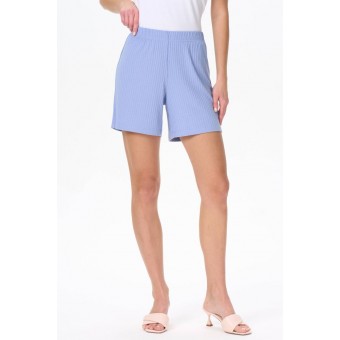 Шорты  женские       трикотажные       голубые  однотонные