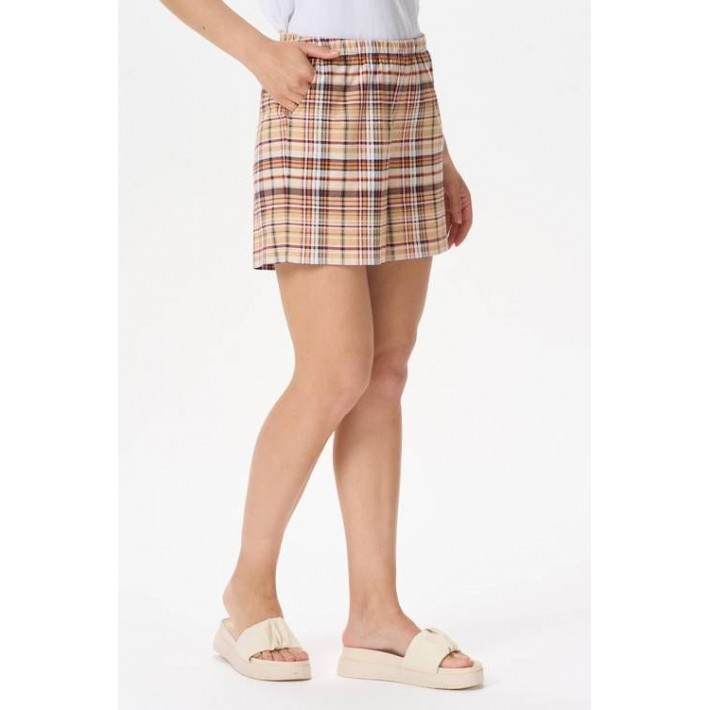 Шорты женские трикотажные бежевые