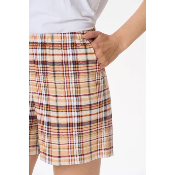 Шорты женские трикотажные бежевые