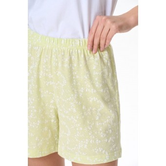 Шорты  женские       трикотажные       желтые     