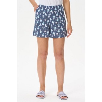 Шорты  женские       трикотажные       синие