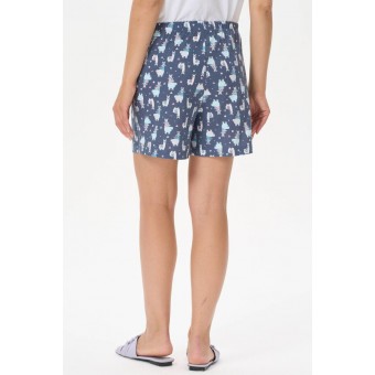 Шорты  женские       трикотажные       синие