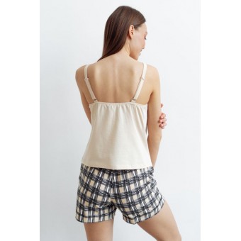 Шорты  женские       трикотажные       коричневые