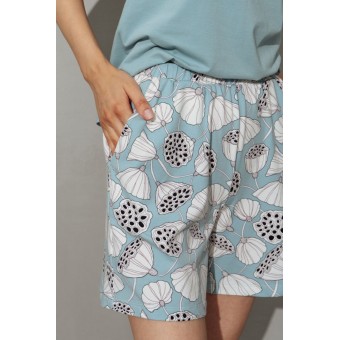 Шорты  женские              голубые