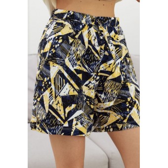 Шорты  женские       модал       Синий, Желтый