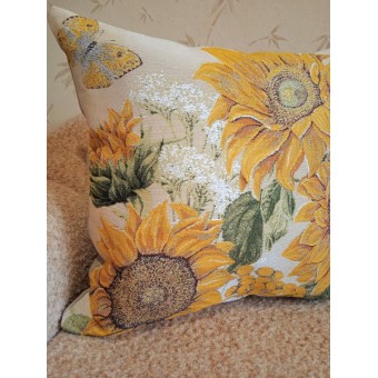 Наволочка 50*50 Подсолнухи (трио) 2