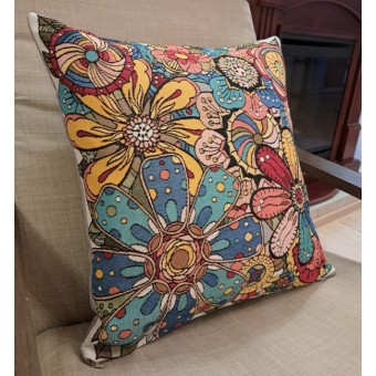 Наволочка 50*50 Мозаика Цветок