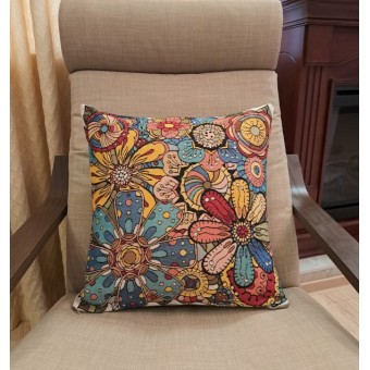 Наволочка 50*50 Мозаика Цветок