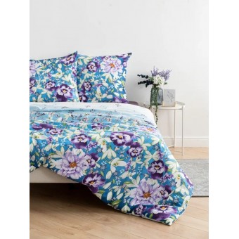 Комплект постельного белья        семейный из перкаля        с наволочками 70х70 2 шт Цветы Double Dreams