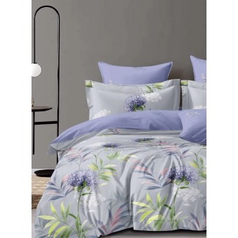 Комплект постельного белья        семейный из сатина        с наволочками 70х70 2 шт Цветы Luxor  