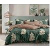 Комплект постельного белья семейный из сатина с наволочками 70х70 2 шт Цветы Luxor