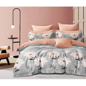 Комплект постельного белья        семейный из сатина        с наволочками 70х70 2 шт Цветы Luxor  