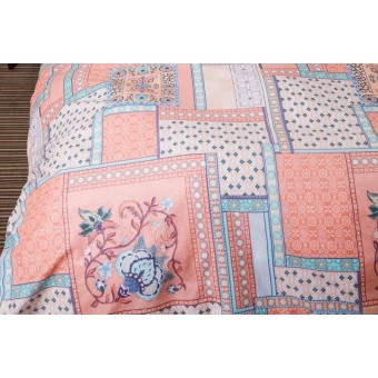 Комплект постельного белья         семейный из бязи        с наволочками 50х70 2 шт Клетка Ночь Нежна