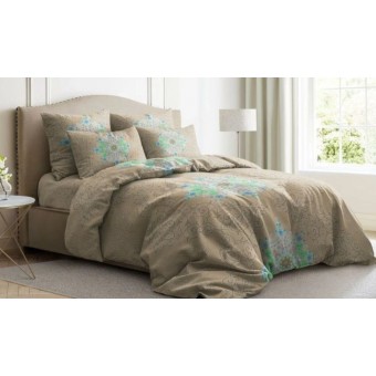 Комплект постельного белья         семейный из бязи        с наволочками 70х70 2 шт Узор Ночь Нежна  