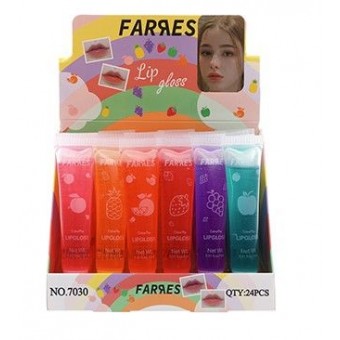 Farres 7030 Блеск для губ в тюбике прозрачный Фрукты