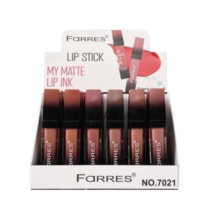 Farres 7021-MIX Блеск для губ NUDE My Matte Lip Ink