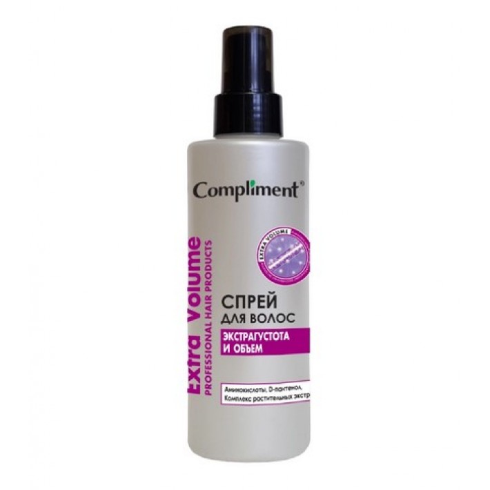 915373 Compliment Спрей для волос Extra Volume Экстрагустота и объем, 200 мл