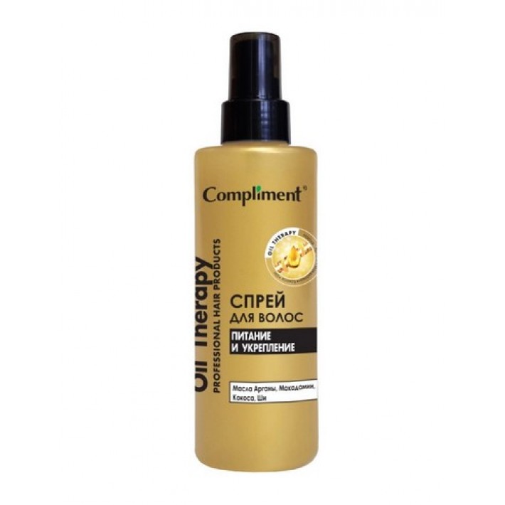 915458 Compliment Спрей для волос Oil Therapy Питание и укрепление, 200 мл
