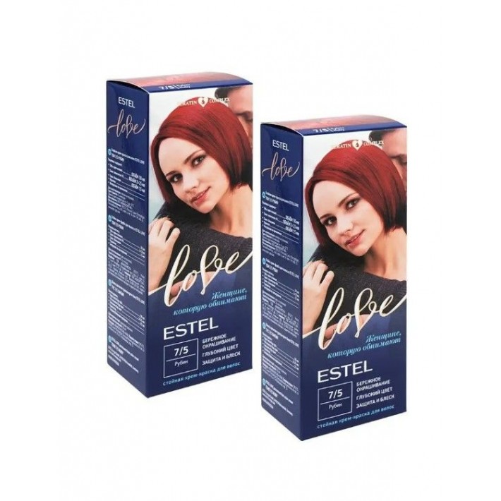 Estel Love Крем-краска д/волос 7/5 Рубин
