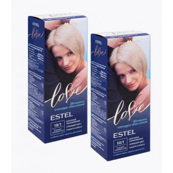 Estel Love Крем-краска д/волос 10/1 Серебристый блондин