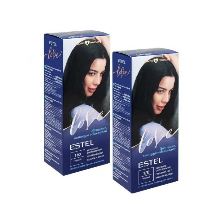 Estel Love Крем-краска д/волос 1/0 Черный