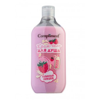 912082 Compliment Крем-гель для душа Малиновый милкшейк, 500мл