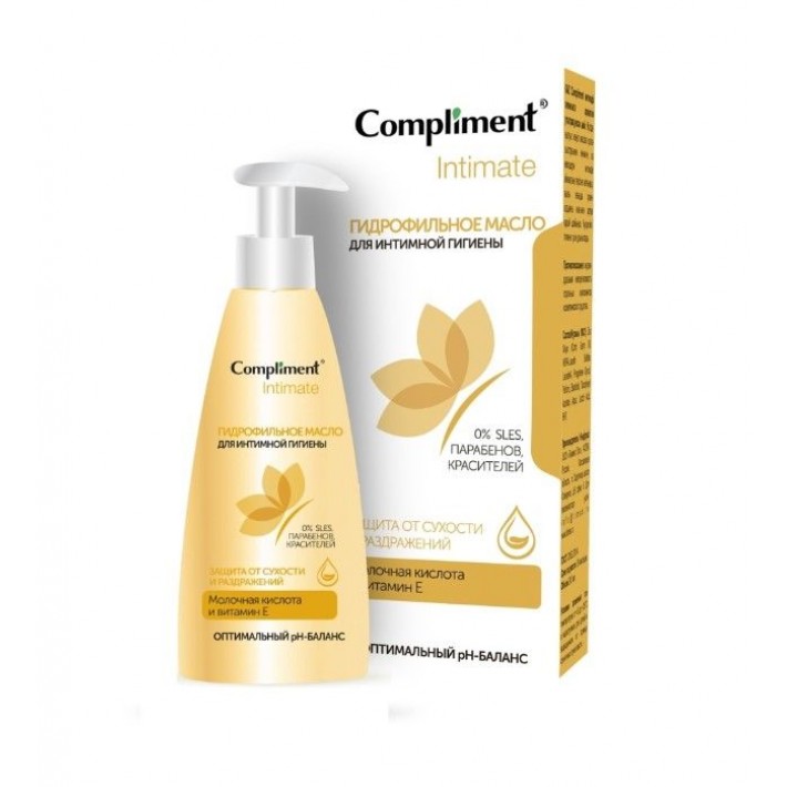 913799 Compliment Intimate Гидрофильное масло для интимной гигиены, 200мл
