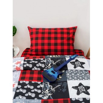 Комплект постельного белья  детский       1,5 спальный из бязи        с наволочкой 70х70 Принт Туса Джуса