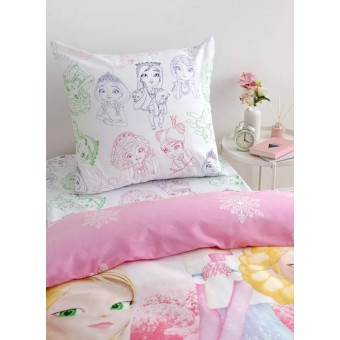 Комплект постельного белья  детский       1,5 спальный из поплина        с наволочкой 70х70 Рисунок Василёк