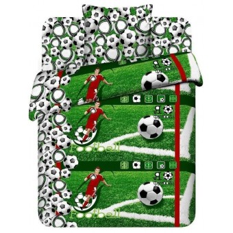 Комплект постельного белья  детский       1,5 спальный из поплина        с наволочкой 70х70 Спорт