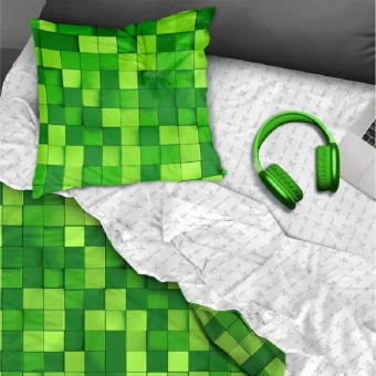 Комплект постельного белья  детский       1,5 спальный из перкаля        с наволочкой 70х70 Клетка