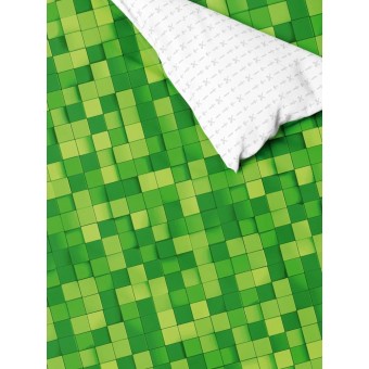 Комплект постельного белья  детский       1,5 спальный из перкаля        с наволочкой 70х70 Клетка