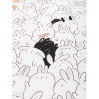 Комплект постельного белья  детский       1,5 спальный из поплина        с наволочкой 70х70 Животные