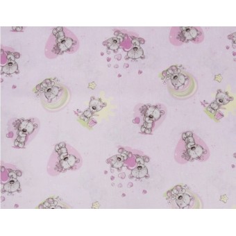 Комплект постельного белья  детский       1,5 спальный из бязи        с наволочкой 70х70 Животные Ночь Нежна