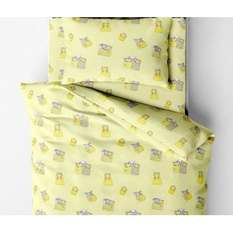 Комплект постельного белья  детский       1,5 спальный из бязи        с наволочкой 70х70 Рисунок Ночь Нежна