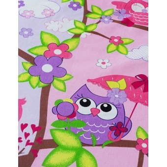 Комплект постельного белья  детский       1,5 спальный из бязи        с наволочкой 70х70 Животные Василиса