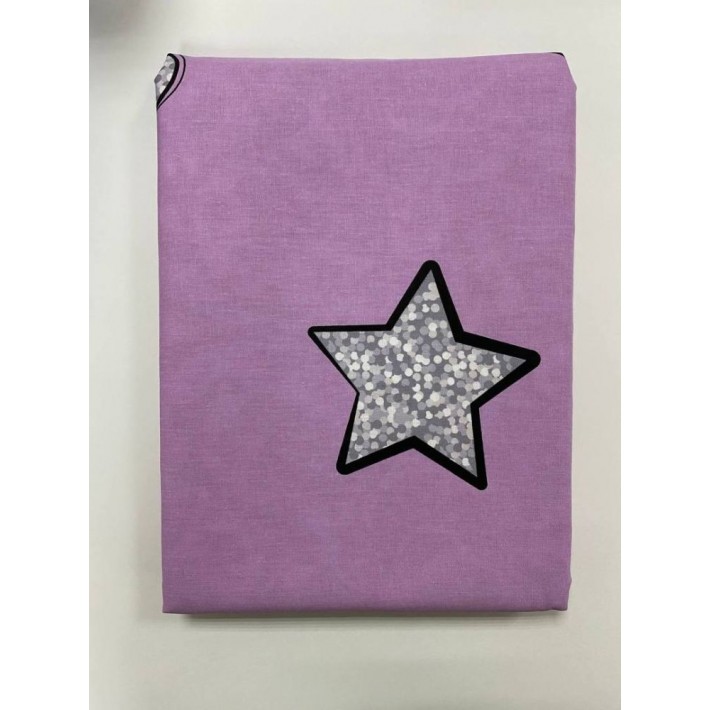 Комплект постельного белья детский 1,5 спальный из бязи с наволочкой 70х70 Звезды Василиса