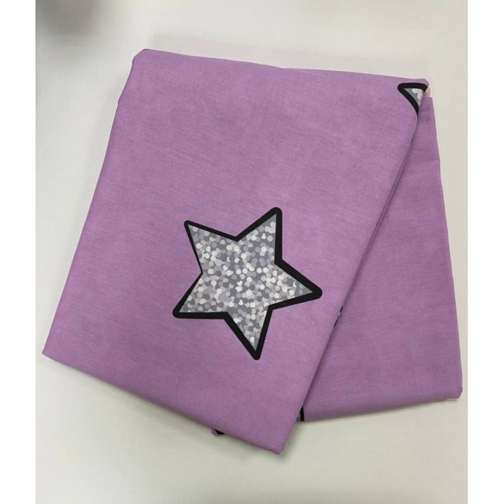 Комплект постельного белья детский 1,5 спальный из бязи с наволочкой 70х70 Звезды Василиса