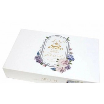 Комплект постельного белья         евро из сатина        с наволочками 50х70 2 шт и с наволочками 70х70 2 шт Однотонное Retrouyt  