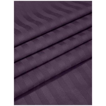 Комплект постельного белья         1,5 спальный из сатина-страйп        с наволочками 50х70 2 шт Однотонное Amore Mio  