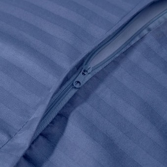 Комплект постельного белья         1,5 спальный из сатина-страйп        с наволочками 50х70 2 шт Однотонное Amore Mio  