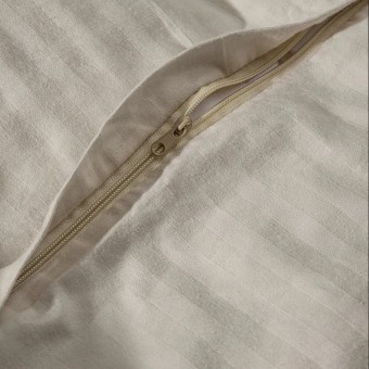 Комплект постельного белья         евро из сатина-страйп        с наволочками 50х70 2 шт и с наволочками 70х70 2 шт Однотонное Amore Mio