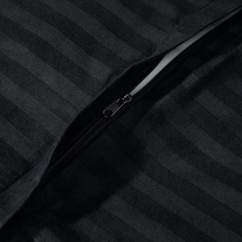 Комплект постельного белья         евро из сатина-страйп        с наволочками 50х70 2 шт и с наволочками 70х70 2 шт Однотонное Amore Mio  