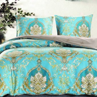 Комплект постельного белья         1,5 спальный из сатина        с наволочками 50х70 2 шт Узор Valtery