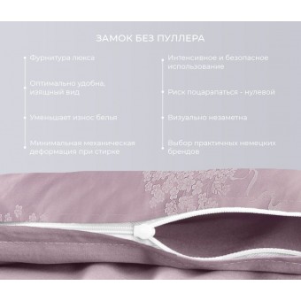 Комплект постельного белья   на резинке     семейный из сатина-жаккард        с наволочками 50х70 2 шт и с наволочками 70х70 2 шт Узор Ecotex